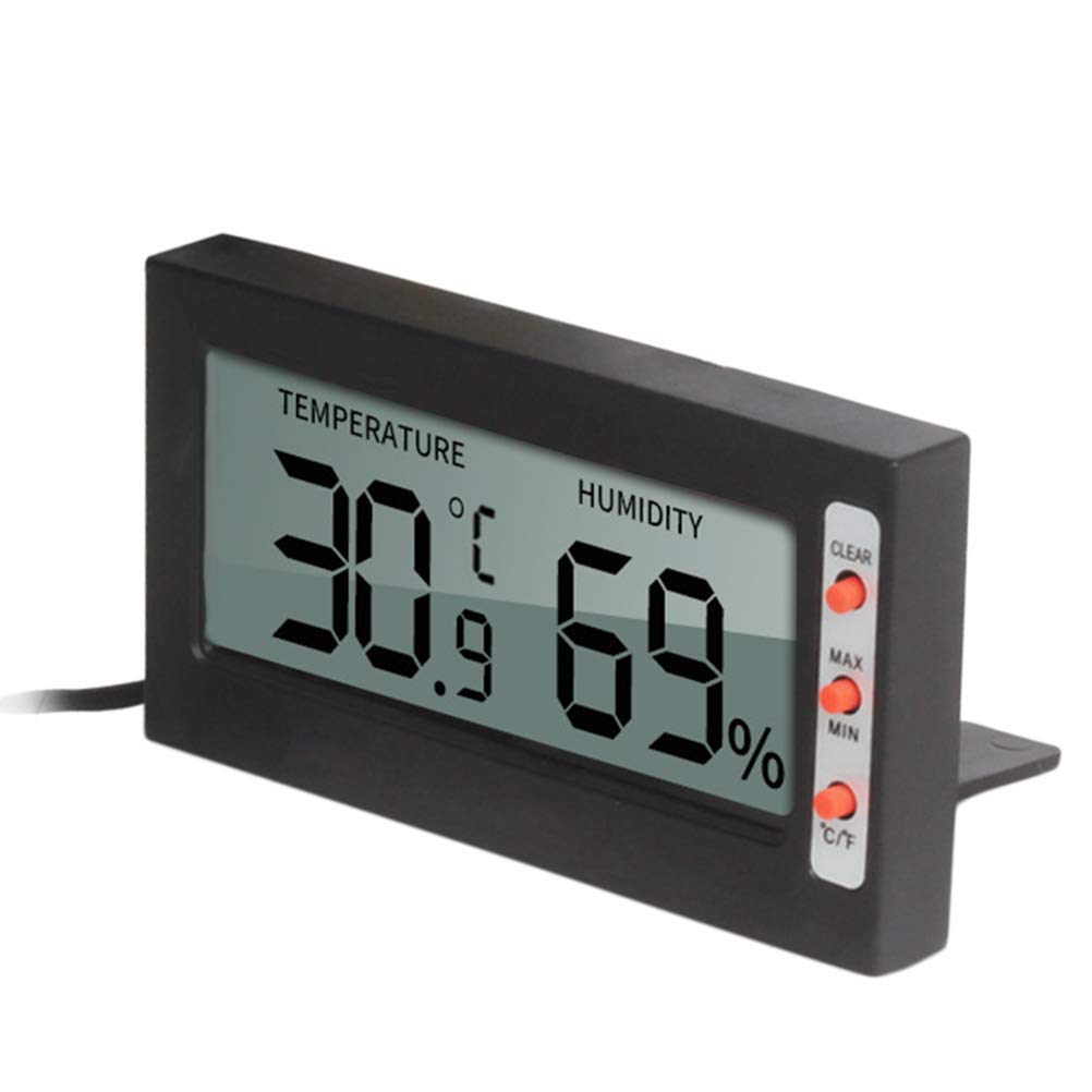 POPETPOP Reptile, Pet Digital Hygrometer Aquarium Humidifier for Lizard Gecko Snake Tortoise Reptiles Thermostat
