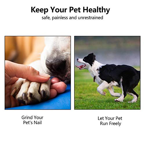 Blu7ive Dog Nail Grinder,Dog Nail Trimmers,Paw Smoothing Trimming Tools,for Small, Medium and Large Dogs, Pet Nail Grooming Clippers, with Continuously Variable Transmission