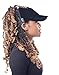 Satin Lined Baseball Hat for Women | Ponytail or Half Hair Opening | No Breakage Scrunchies Velvet Hat for Curly, Thick, Natural Hair | Natural Hair Baseball Hat in Velvet Black