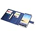 Galaxy Note 8 Case, Galaxy Note 8 Wallet Case, Crosspace PU Leather Flip Holster Cover Magnetic Detachable Foldable Case Protective Card Holder for Samsung Galaxy Note 8 Blue