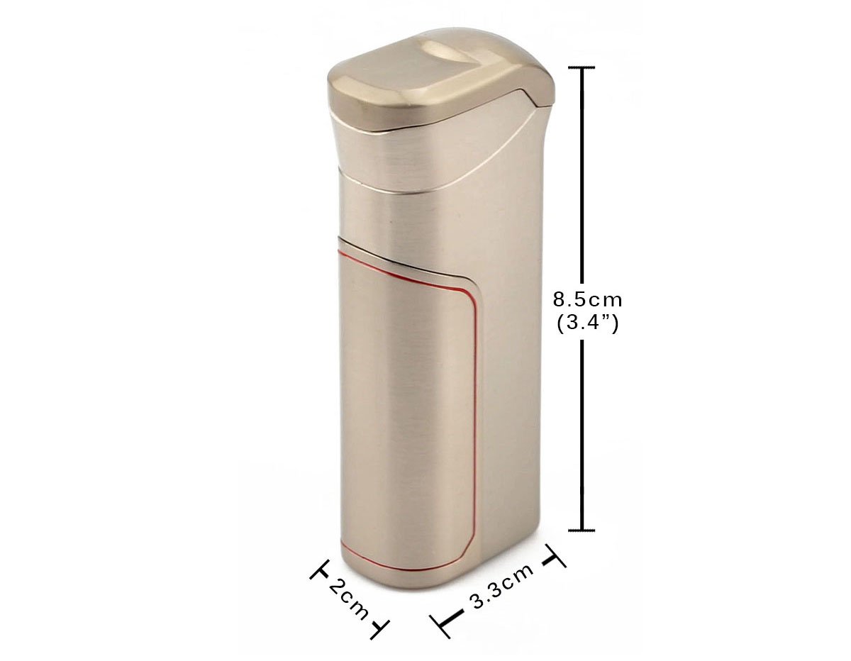 Oumosi Métal coupe-vent Briquet réutilisable double Arc USB léger avec 800 mAh Capacité de la batterie pour la maison