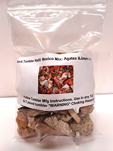 Rock Tumbler Gem Refill Kit "Mexican Desert Arroyo Mix" Rough 8oz.