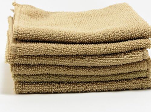 Microfiber Wash Cloths 6 Pack (Tan)
