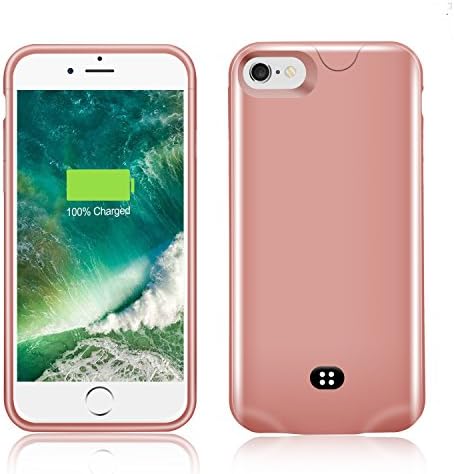 iPhone 7 8 Battery Case -Support Lightning Port Headphones,CHYING 2700mAH iPhone 7/8 With Audio Portable Charger,for iPhone 7/8 External Battery Pack Charger Case--rose gold