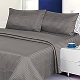 Deluxe 4 Piece Microfiber Sheet Set (King, Silver)