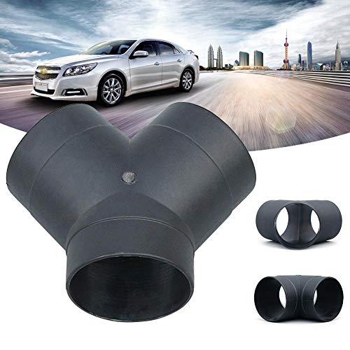 Rosymity 75mm Heater Pipe Duct Warm Air Y Outlet,Made by ABS Materials/120 Degrees Not Deformed/Fit for Webasto, Eberspaecher and Another Air Parking Heater.