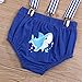 Baby Birthday Shark Clothes Baby Boy Girl Short Sleeve Bodysuit and Cake Smash Outfits (Blue - B, 15-18 Months)