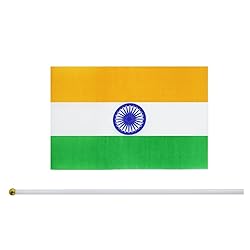 India Flag Indian Hand Held Mini Small Stick Flags
