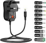 Zolt 36W Universal Power Adapter 3V-12V 10 DC Plugs 3000mA max view 1