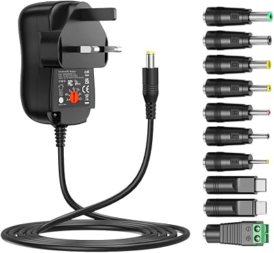 Zolt 36W Universal Power Adapter 3V-12V 10 DC Plugs 3000mA max
