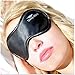Sleep More Mask (Large-XL) Sleeping Masks for Men or Women. A Quality BLACK Satin Travel Mask and Natural Rest Aid for Sleep Disorders & Insomnia