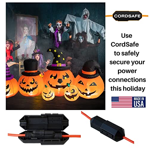 CordSafe Extension Cord Plug Protector Safety Cover, WaterResistant