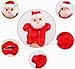 Happy Cherry Kids Puzzle Toys Story Game Education Props Baby Toys Santa Plush Hand Puppet Toys Christmas Gift - Red