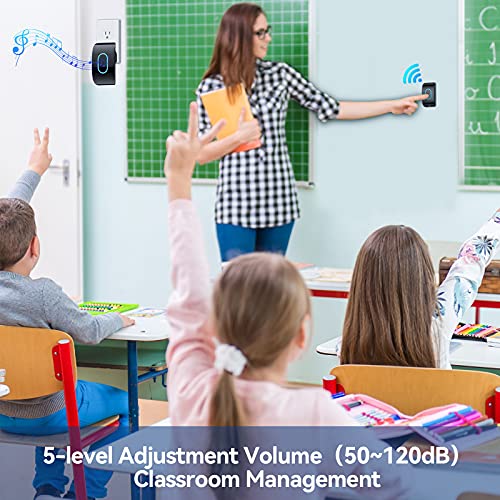 Wireless Doorbell, Classroom Doorbell Waterproof Ultrathin