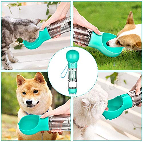 Browfin 4 in 1 Dog Water Bottle, Pet Portable Water Bottle with 300ML Water Tank, Dog Food Storage, Poop Shovel… - Image 6