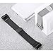 bayite Milanese Loop Bands Compatible Fitbit Charge 2, Stainless Steel Magnet Lock Metal, Silver Large