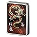 USB Cigarette Lighter Case Cigarette Box Electronic Flameless Rechargeable Windproof Lighters Can Hold 16 Cigarette Smoke (Dragon USB Lighter)