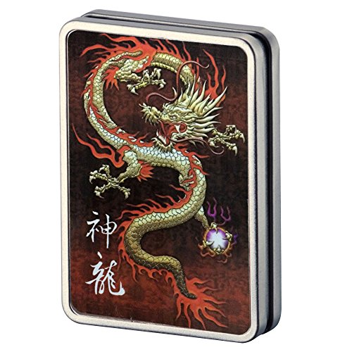 Usb Cigarette Lighter Case Cigarette Box Electronic Flameless Rechargeable Windproof Lighters Can Hold 16 Cigarette Smoke (Dragon usb lighter) - Thumbnail 5