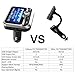 (Upgraded Version) Bluetooth FM Transmitter, ToHayie Wireless Radio Adapter Stereo Music Player 1.8” LCD Display with Dual USB Charging Ports, Supports Hands-Free Calling, AUX, TF Card and U-Disk