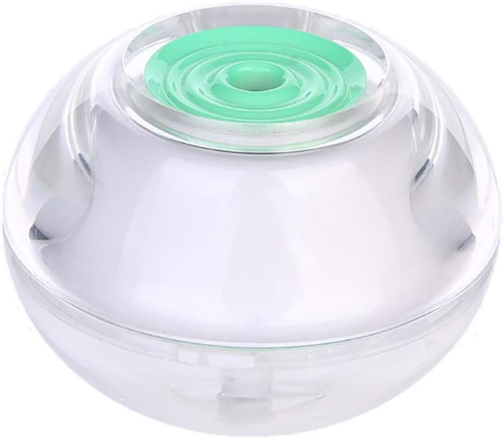 ThreeH Mist Humidifier for Meditation Dry Sinuses Eyes Nose Throat Skin Mini Portable Quiet Diffuser Night Light H012,Green