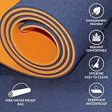 ComFy Mat Yoga Mat Non-Slip 183x61x6mm Navy Orange view 6