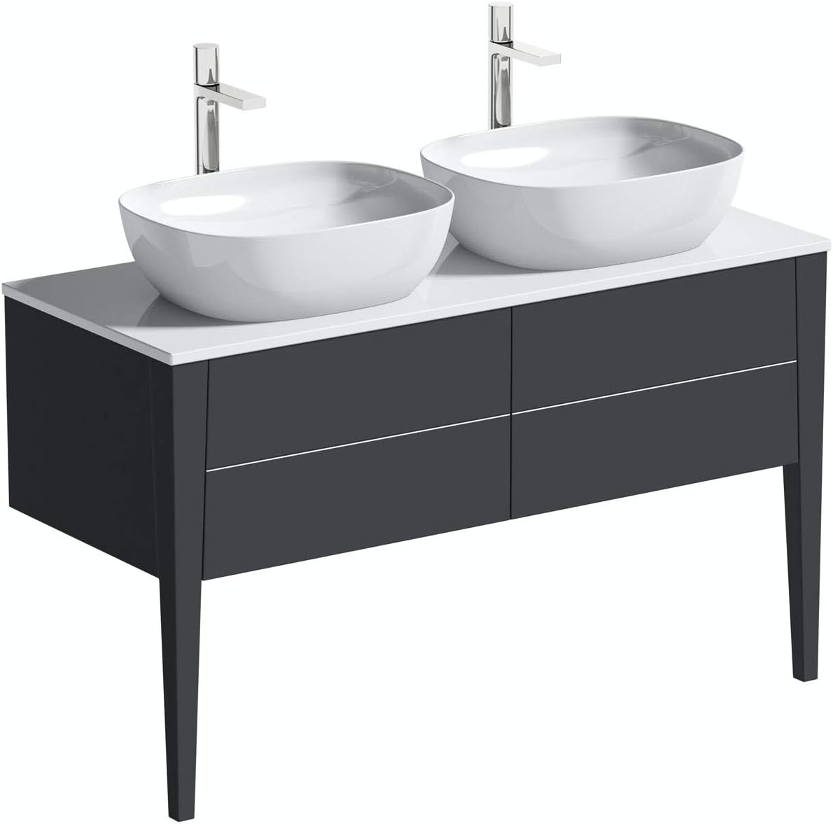 Mode Hale Grey Gloss Wall Hung Double Vanity Unit With Ceramic Countertop And Basins 1200mm Amazoncouk Kitchen Home Mode Hale Grey Gloss Wall Hung Double Vanity Unit With Ceramic Countertop And Basins 1200mm Amazoncouk Kitchen Home