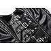 KIWI RATA Women's Punk Rock Faux Leather Buckle-up Corset Bustier Basque with G-String, Black 2, Medium