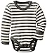 L'ovedbaby Unisex-Baby Newborn Organic G'loved-Sleeve Bodysuit, Gray/Beige, 3/6 Months
