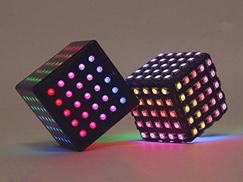 AR Smart High Tech Gadget QCoo LED Magician Rubik Cube with Augmented Reality, snake, Q run, AR tower , LED Dice for Adults &amp; Children Wireless Charging