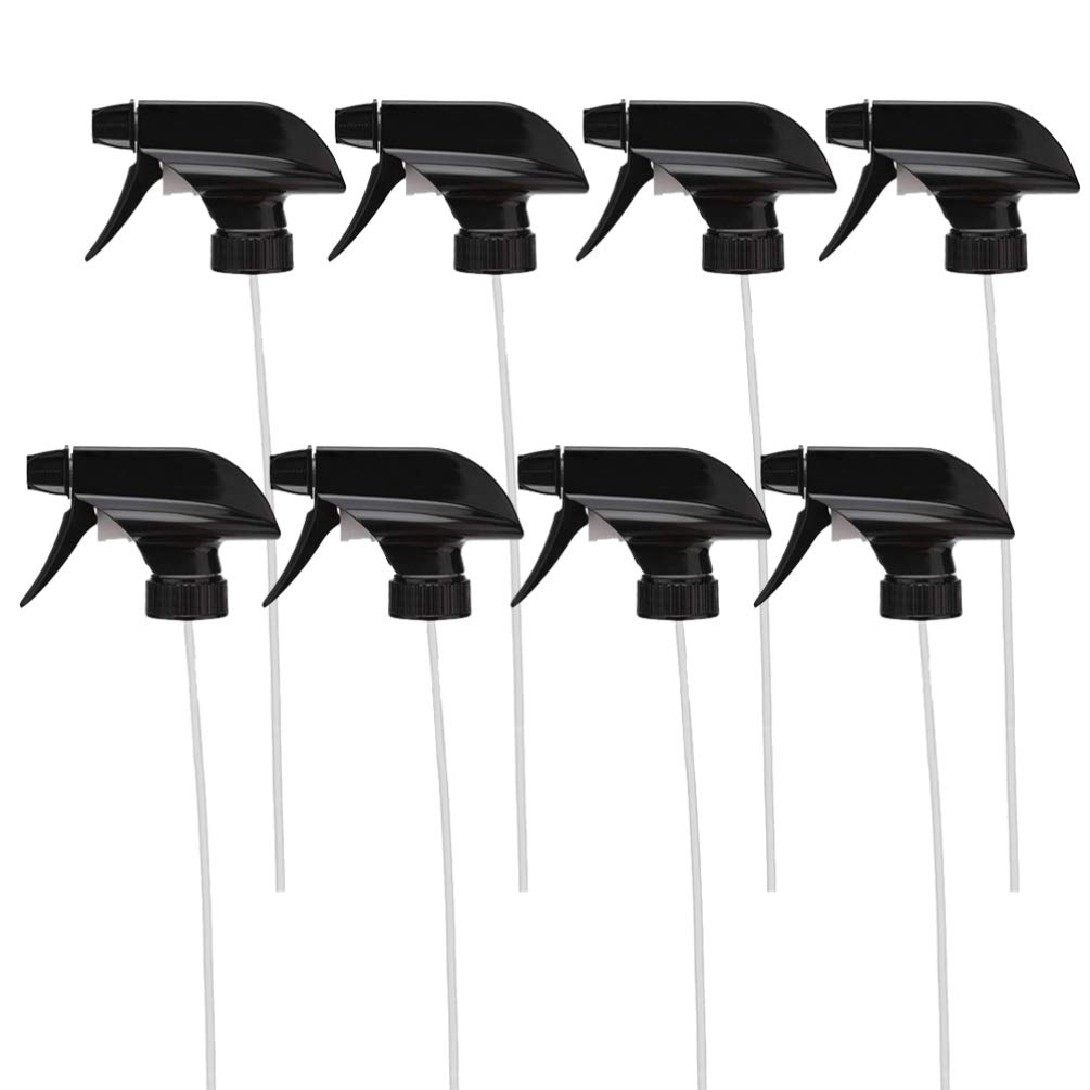 Replacement Spray Bottle Triggers Nozzles Accessories Watering Tool Sprinklers Head for Park Black 8pcs