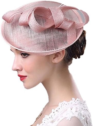 Women Fascinators Hat Flower Mesh Ribbons Tea Party Headwear Muranba