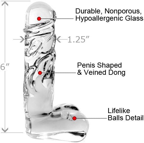 Icicles No. 40 Hand Blown Glass Massager 6 Inch