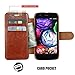 Moto G Case Wallet,Mulbess [Layered Dandy][Vintage Series][Coffee Brown] - [Ultra Slim][Wallet Case] - Leather Flip Cover With Credit Card Slot for Motorola Moto G [2013 1st Gen 4.5 inch]
