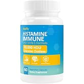 KUAFLY Histamine Blocker &ndash; Natural DAO Supplement with Diamine Oxidase &amp; Quercetin, Immortelle, Vitamin C for Gut Health 60 Capsules