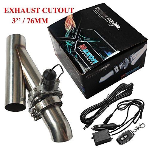 Electric Exhaust Catback / Downpipe Cutout / E-Cut Out Valve System Kit & Pipe (3
