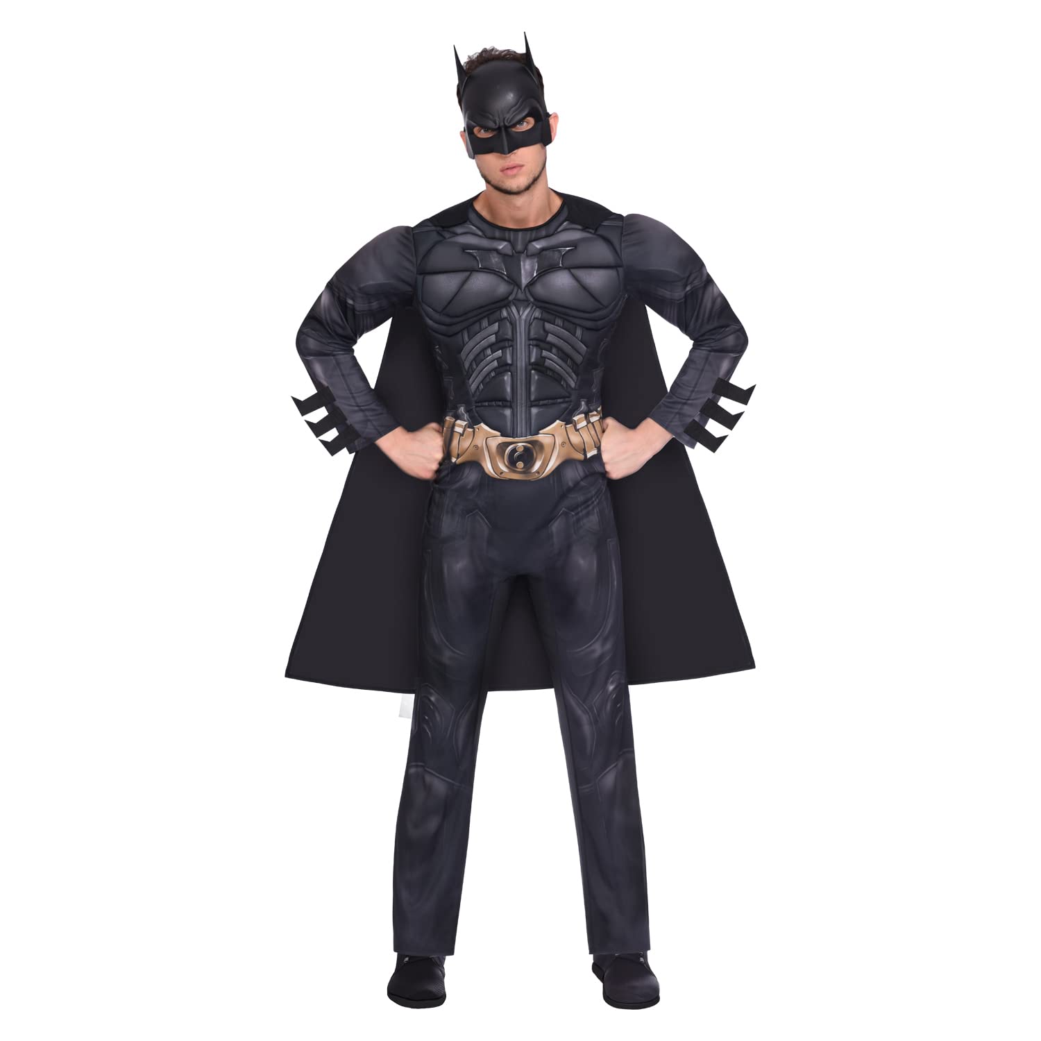 Amscan 9906110 Adult Mens Official Warner Bros. Licensed Deluxe Dark Knight Classic Batman Fancy Dress Costume (Large)