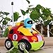 Rabing RC Cartoon Race Car with Action Figure Radio Control Toy with Music Best Gift for Toddlers Kids