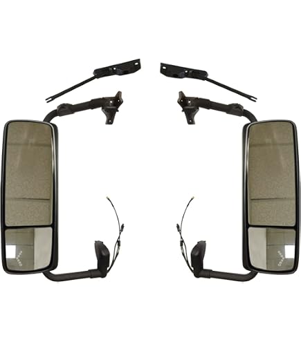 thumbnail image 2 of Chrome Door Mirror Cover Set Fit For Peterbilt 386 389, Driver&Passenger Side (A Pair), Complete Wing Mirrors - Canada 2 of 10