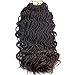 Wavy Senegalese Twist Crochet Braids 6packs/lot 14Inch 35Strands/Pack Synthetic Kanekalon Crochet Hair Curly Havana Mambo Twist Braiding Hair (14 Inch, 4#)