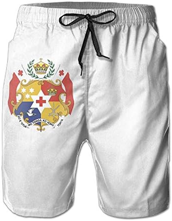 FCWQJH Tonga National Emblem Drawstring Pool Board Shorts Gym Home Pants