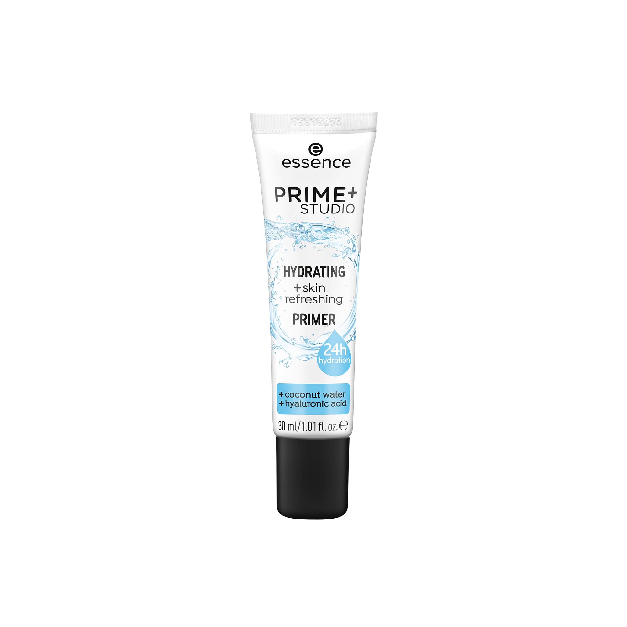 Essence Prime + Studio Hydrating + Skin Refreshing Primer, Foundation with Hyaluronic + Aloe Vera, White, Refreshing, Primer, Skin-Smoothing, Natural, Vegan, Alcohol Free (30 ml)