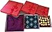 Cypress Lane Square Rigid Gift Box with Ribbon, 11 inches, a Nested Set of 3 (Red)