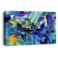 Canvas Wall Art Energe Wave Canvas Prints Home Artwork Decoration for Living Room Bedroom - 12x18 inches