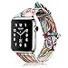 Fintie Band for Apple Watch 44mm 42mm, Premium PU Leather Patterned Replacement Wrist Strap for Apple Watch Series 4 (44mm) / Series 3 2 1 (42mm) All Models Men & Women - Love Tree