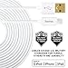 Hama Apple MFi Lightning to USB Charge/Sync Cable 10ft Bright White