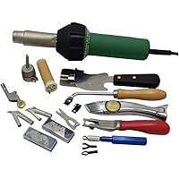 EGK-Tool Plastic Welder Gun Hot Air Plastic Welder Gun Kit Pvc Vinyl Speed Nozzle Heat Element 1600w B095ky9p66