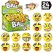 24 Pack - Mini Soft Foam Squeeze Balls, 2.5
