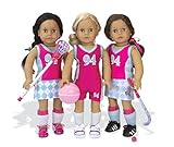 Sophia's Doll Clothes Sports Uniform & Equipment | Fits 18 Inch Dolls | Tank, Shorts, Skort, Shin Guards, Basketball, Field Hockey, Lacrosse