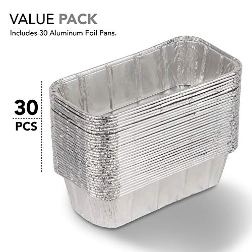 Aluminum Pans Bread Loaf Pans (30 Pack) 8x4 Aluminum Loaf Pan 2 Lb