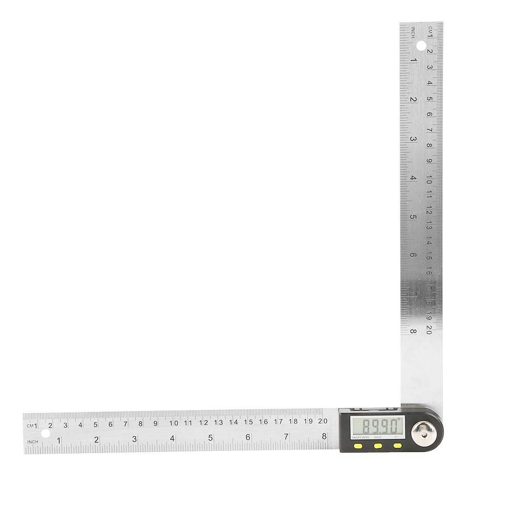 Stainless Steel Digital Angle Ruler,200mm Measure Tools with LCD Display Angle Finder Protractor - Image 5